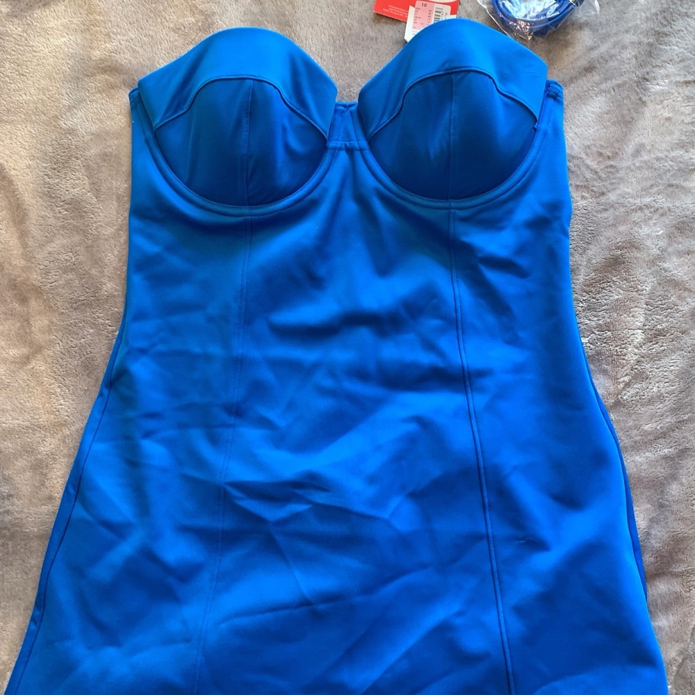Royal Blue Spanx Swimsuit Top